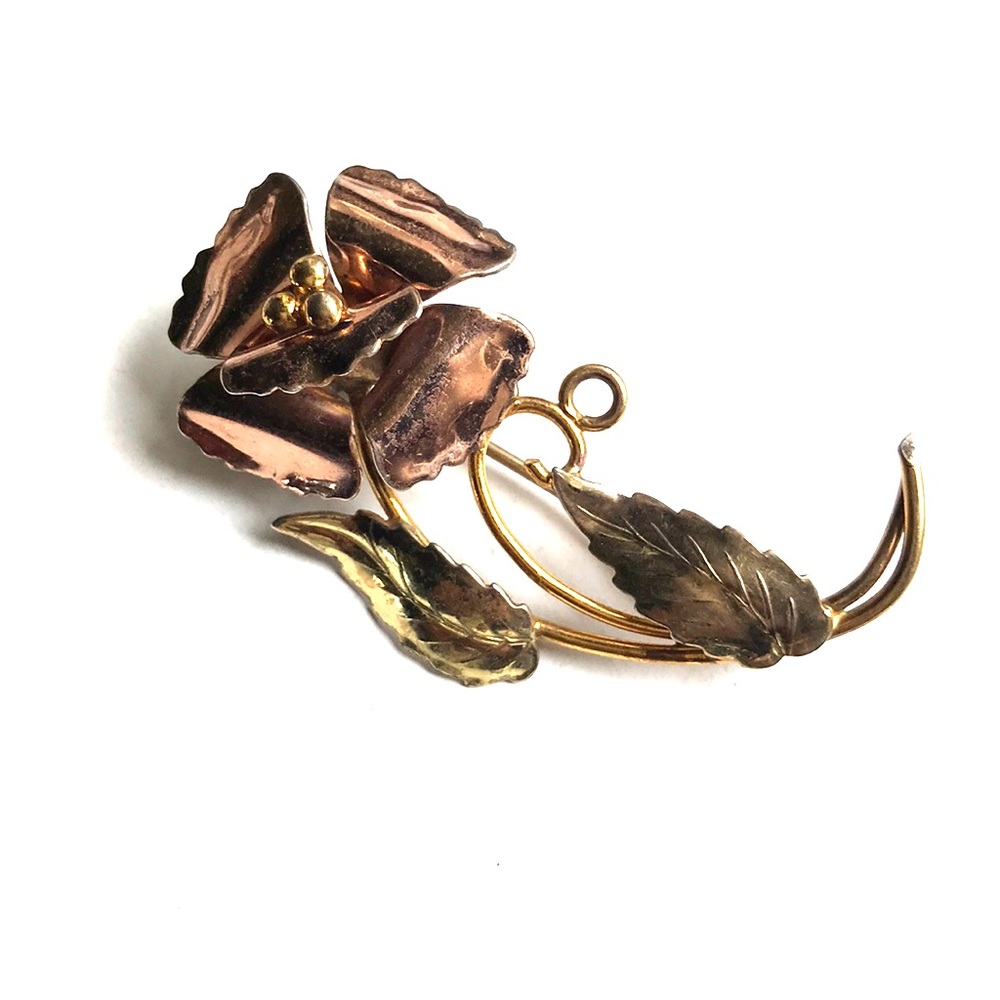 VINTAGE STERLING SILVER/ rose GOLD/GOLD 12kg GF